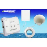 Mobilsignal förtärkare inomhus SWEBOOST (upp till 1000m2) 70dB gain 20dBm output (uteffekt) 4G 